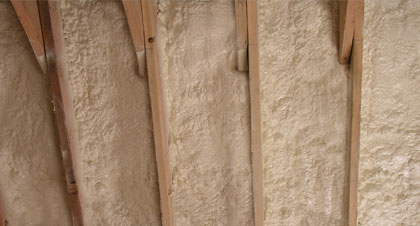 closed-cell spray foam for applications